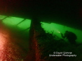 Under the Daryaw- a wreck that is upside down in the St. Lawrence River 