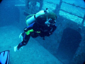 Barbara Winn on the wreck of the Spiegel Grove out of Key Largo 