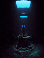 Inside the wreck of the WIT Concrete in St. Thomas.   