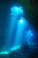 Cavern off Maui-  natural light coming from the top, makes for a dramatic picture 