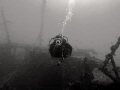 Wreck diver on the "Mahi" 
