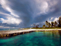 Storm approaching the Pool at Bucaneer, Cayman Brac 