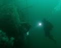 Darkness on the HMCS Yukon, San Diego. 