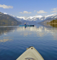 Late fall kayaking - Slocan Lake, British Columbia 
