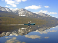 Winter kayaking on Slocan Lake. 