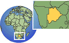 Botswana map