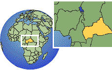 Central African Republic map