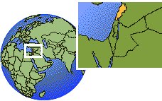Lebanon map