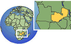 Zambia map