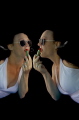 Pool Picture. Playing with the Surface mirror. 
Using Nikon 10,5 and strobes with homemade snoots.
