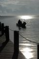 the morning commute, ambergis cay , belize.