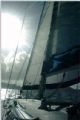 The Dreamfinder sailing through Sir Francis Drake Channel at twilight. Taken topside with my Sea & Sea Motor Marine II.