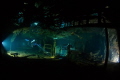 This is from a mine in Sweden called Tuna-Hästberg.
I took seven divers with lights and positioned them to get this image.
