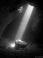 The sunlight through the siphon of El Moraig