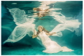 Water faerie II - The photography was taken as part of uw wedding collection. This is connection among beautiful wedding dress made by man, charm of woman as water faerie and energy of water as power of nature.Canon 5D MarkIII, Canon EF 24mm f1,4 Nau