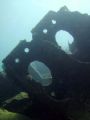 I found this shot really haunting - the faces look like the ship almost screamed going down! This is the Pelinaion, off Bermuda.