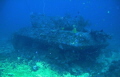Tank wreck @43 meters down below
