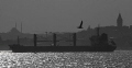MV SAADET C while transiting Bosphorus staright to south bound