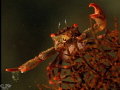 Crab, acting light a traffic police .