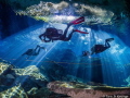 The amazing light shows at Cenote Kukulkan