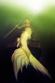 Mermaid Daniela Rodler in artificial lake 