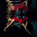 Several flashes. Model is Kathi Merk.