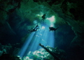 I dived for the first time in Cenote. Although I had diving in the cave before, it was my first time such a beautiful and mysterious experience.