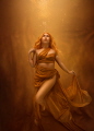 Self Portrait- Making my own Sunshine
Woman in gold against a golden backdrop, despite the rain at the surface of the water.