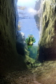 Driftdiving in a river