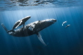 This was my best encounter with a whale and his calf. I had chance to have in front of me 2 dolphins with the whales! Special and unique moment to me, will remember it for long.