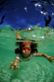 sosso the next generation diver enjoying the shallows at longreach bay rottnest island of perth western australia. 