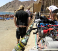 hmmm, shall i go, or not..
my friend Adrian @ the blue hole, Dahab