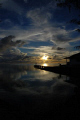 Deserted boat dock at Palau Pacific Resort.