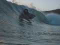 just a little shot of my mate dropping into a barrel