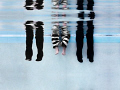 Unexpected as always. Not in the sea, but in the pool. Follows a series of underwater shoes... or feet. Here we have, 
