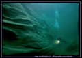 My wife Caroline - diving along the beautiful rocky formations of the Verzasca River... Que du bonheur... :O)...