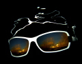 Sunglasses under water