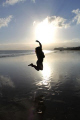 A walk home from the St Patrick's Day Parade ended up being a photo shot! With the sunset being stunning, it was time to jump around! This was the first shot with my Canon EOS 500d and the best of the night! Taken at Playa Grande, Lanzarote