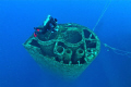 Chimney of the oil tanker Haven sank in front of Genoa in 1991