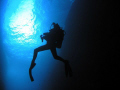 shot taken at Lord Howe Island of dive buddy, Tanya Behr.