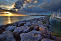 A soothing sunset on the jetty