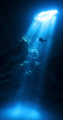 Diver in cenote Pit