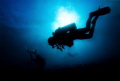 Divers in the blue
A silhouette portraiture of the dive buddies on our trip in Maldive